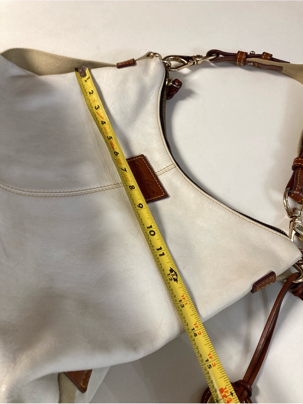 Vintage Dooney & Bourke Juliette White Leather Purse - Picture 11 of 15